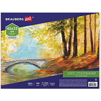 Холст на картоне BRAUBERG ART CLASSIC, 45х55 см, грунтованный, 100% хлопок, мелкое зерно, 191021 фото Холст на картоне BRAUBERG ART CLASSIC, 45х55 см, грунтованный, 100% хлопок, мелкое зерно, 191021