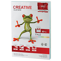 Бумага цветная CREATIVE color (Креатив) А4, 80 г/м2, 250 л., (5 цветов х 50 листов), микс пастель, БПpr-250r фото Бумага цветная CREATIVE color (Креатив) А4, 80 г/м2, 250 л., (5 цветов х 50 листов), микс пастель, БПpr-250r