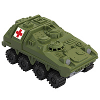 Военная машина игрушечная БРОНЕТРАНСПОРТЕР "Санитар", пластик, 10,1x5,4x4,7 см, НОРДПЛАСТ, 377 фото Военная машина игрушечная БРОНЕТРАНСПОРТЕР "Санитар", пластик, 10,1x5,4x4,7 см, НОРДПЛАСТ, 377