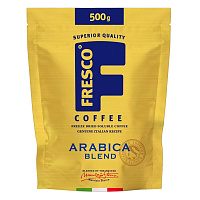 Кофе растворимый FRESCO "Arabica Blend", сублимированный, 500 г, мягкая упаковка фото Кофе растворимый FRESCO "Arabica Blend", сублимированный, 500 г, мягкая упаковка