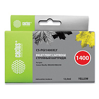 Картридж струйный CACTUS (CS-PGI1400XLY) для CANON МВ2040/МВ2340, желтый фото Картридж струйный CACTUS (CS-PGI1400XLY) для CANON МВ2040/МВ2340, желтый