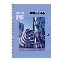 Тетрадь 160л., А4 клетка на гребне BG "Business", глянцевая ламинация, твердая обложка фото Тетрадь 160л., А4 клетка на гребне BG "Business", глянцевая ламинация, твердая обложка