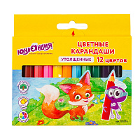 Карандаши цветные утолщенные ЮНЛАНДИЯ "МАЛЫШИ-КАРАНДАШИ", 12 цветов, укороченные, шестигранные, грифель 5 мм, натуральное дерево, 181376 фото Карандаши цветные утолщенные ЮНЛАНДИЯ "МАЛЫШИ-КАРАНДАШИ", 12 цветов, укороченные, шестигранные, грифель 5 мм, натуральное дерево, 181376