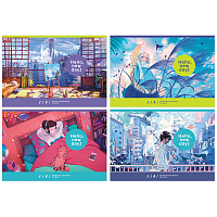 Альбом для рисования 32л., А4, на скрепке BG "Hello. New day!