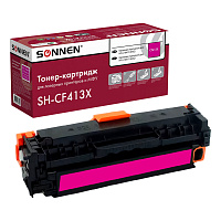 Картридж лазерный SONNEN (SH-CF413X) для HP LJ M477/M452 ВЫСШЕЕ КАЧЕСТВО пурпурный, 5000 страниц, 363949 фото Картридж лазерный SONNEN (SH-CF413X) для HP LJ M477/M452 ВЫСШЕЕ КАЧЕСТВО пурпурный, 5000 страниц, 363949