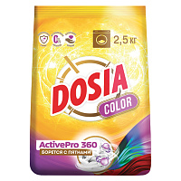 Стиральный порошок для всех типов стирки и тканей 2,5 кг, DOSIA "Optima Color", 3280105 фото Стиральный порошок для всех типов стирки и тканей 2,5 кг, DOSIA "Optima Color", 3280105