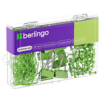 Набор мелкоофисных принадлежностей Berlingo, 120 предметов, зеленый, пластиковая упаковка фото Набор мелкоофисных принадлежностей Berlingo, 120 предметов, зеленый, пластиковая упаковка
