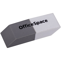 Ластик OfficeSpace, скошенный, комбинированный, термопластичная резина, 41*14*8мм фото Ластик OfficeSpace, скошенный, комбинированный, термопластичная резина, 41*14*8мм