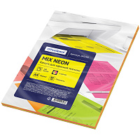 Бумага цветная OfficeSpace neon mix А4, 80г/м2, 100л. (5 цветов) фото Бумага цветная OfficeSpace neon mix А4, 80г/м2, 100л. (5 цветов)