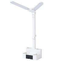 Настольная лампа / светильник беспроводная SONNEN PT-201, органайзер, USB, LED, 5 Вт, 3 режима, белый, 238781