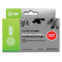 Картридж струйный CACTUS (CS-PFI107MBK) для CANON PF680/685/780/785, матовый черный фото Картридж струйный CACTUS (CS-PFI107MBK) для CANON PF680/685/780/785, матовый черный