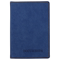 Обложка для автодокументов OfficeSpace "Denim", экокожа, синий фото Обложка для автодокументов OfficeSpace "Denim", экокожа, синий
