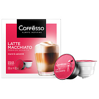 Кофе в капсулах COFFESSO "Latte Macchiato" для кофемашин Dolce Gusto, 8 порций, 102151 фото Кофе в капсулах COFFESSO "Latte Macchiato" для кофемашин Dolce Gusto, 8 порций, 102151
