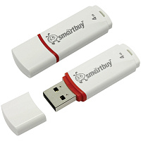 Флеш-память USB 2.0 4 ГБ Smartbuy Crown (SB4GBCRW-W) фото Флеш-память USB 2.0 4 ГБ Smartbuy Crown (SB4GBCRW-W)