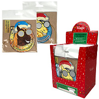 Елочное украшение 10 см, "Новогодняя лошадка" со скретч-слоем и предсказаниями, 95241