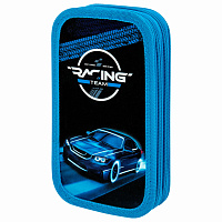 Пенал ЮНЛАНДИЯ, 2 отделения, картон с эффектом soft-touch, 19х11 см, "Speed race", 272264 фото Пенал ЮНЛАНДИЯ, 2 отделения, картон с эффектом soft-touch, 19х11 см, "Speed race", 272264