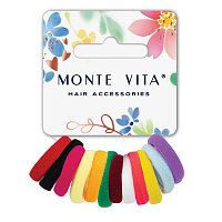 Резинки для волос НАБОР 12 шт., мягкие, маленькие, яркие цвета, MONTE VITA, 457050 фото Резинки для волос НАБОР 12 шт., мягкие, маленькие, яркие цвета, MONTE VITA, 457050