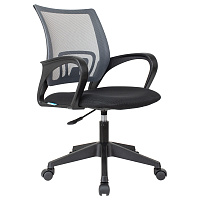 Кресло оператора Helmi HL-M95 R (695) "Airy", спинка сетка серая/сиденье ткань TW черная, пиастра фото Кресло оператора Helmi HL-M95 R (695) "Airy", спинка сетка серая/сиденье ткань TW черная, пиастра