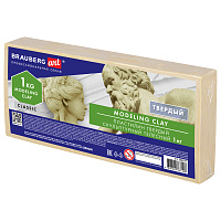 Пластилин скульптурный BRAUBERG ART CLASSIC, телесный, 1 кг, твердый, 106527 фото Пластилин скульптурный BRAUBERG ART CLASSIC, телесный, 1 кг, твердый, 106527