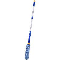 Швабра самоотжимная OfficeClean Professional телеск. ручка 96см, насадка МОП микрофибра, 33см фото Швабра самоотжимная OfficeClean Professional телеск. ручка 96см, насадка МОП микрофибра, 33см