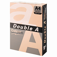 Бумага цветная DOUBLE A, А4, 80 г/м2, 500 л., пастель, светло-оранжевая фото Бумага цветная DOUBLE A, А4, 80 г/м2, 500 л., пастель, светло-оранжевая