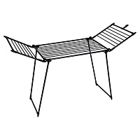 Сушилка напольная для белья раскладная, 3 зоны сушки, 19 метров, LAIMA HOME TRIO BLACK, 700470