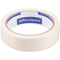Клейкая лента малярная OfficeSpace, 25мм*25м, ШК фото Клейкая лента малярная OfficeSpace, 25мм*25м, ШК