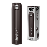 Термокружка 520 мл JOYLUX (ДЖОЙЛЮКС) ULTRA BROWN, нержавеющая сталь SUS304, коричневый матовый, 700279