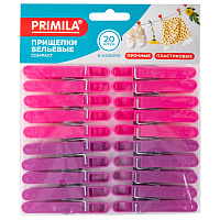 Прищепки бельевые 6,8 см, КОМПЛЕКТ 20 штук, пластик, ассорти, PRIMILA COMPACT, 700520 фото Прищепки бельевые 6,8 см, КОМПЛЕКТ 20 штук, пластик, ассорти, PRIMILA COMPACT, 700520