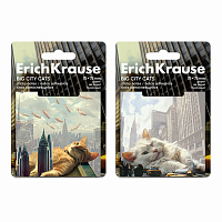 Блок самоклеящийся ERICH KRAUSE "Big City Cats", 75х75 мм, 50 листов, ассорти, 63183 фото Блок самоклеящийся ERICH KRAUSE "Big City Cats", 75х75 мм, 50 листов, ассорти, 63183