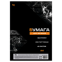 Бумага для черчения А4, 40л., BG (бумага Гознак), без рамки, 200г/м2 в КОРОБЕ фото Бумага для черчения А4, 40л., BG (бумага Гознак), без рамки, 200г/м2 в КОРОБЕ