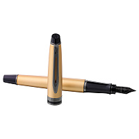 Ручка перьевая Waterman "Expert Gold RT" синяя, 0,8мм, подарочная упаковка фото Ручка перьевая Waterman "Expert Gold RT" синяя, 0,8мм, подарочная упаковка