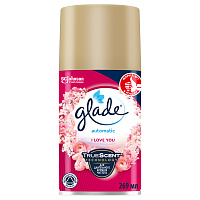 Сменный баллон для освежителя воздуха Glade Automatic "I love you", 269мл фото Сменный баллон для освежителя воздуха Glade Automatic "I love you", 269мл