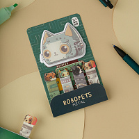 Флажки-закладки и самоклеящиеся блоки в наборе MESHU "Robopets metal", 20л., европодвес фото Флажки-закладки и самоклеящиеся блоки в наборе MESHU "Robopets metal", 20л., европодвес