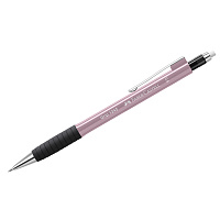 Карандаш механический Faber-Castell "Grip 1345" В, 0,5мм, грип, с ласт., автоподача грифеля, дымчато-розовый фото Карандаш механический Faber-Castell "Grip 1345" В, 0,5мм, грип, с ласт., автоподача грифеля, дымчато-розовый