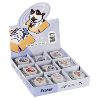 Ластик MESHU "Meow-bag", фигурный, термопластичная резина, 40*30*13мм фото Ластик MESHU "Meow-bag", фигурный, термопластичная резина, 40*30*13мм