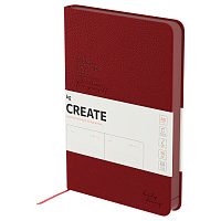 Ежедневник недатированный, А5, 136л., твердый переплет, кожзам, BG "Create. Berry", вишневый, цветной срез фото Ежедневник недатированный, А5, 136л., твердый переплет, кожзам, BG "Create. Berry", вишневый, цветной срез