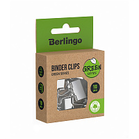 Зажимы для бумаг 19мм, Berlingo "Green Series", 10шт., крафт упак., европодвес фото Зажимы для бумаг 19мм, Berlingo "Green Series", 10шт., крафт упак., европодвес