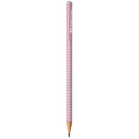 Карандаш ч/г Faber-Castell "Sparkle" В, трехгранный, заточен., дымчато-розовый фото Карандаш ч/г Faber-Castell "Sparkle" В, трехгранный, заточен., дымчато-розовый