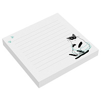 Блок для записей MESHU "Freak cats" 8,5*8,5см, 100л., на склейке фото Блок для записей MESHU "Freak cats" 8,5*8,5см, 100л., на склейке