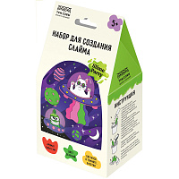 Набор для создания слайма ТРИ СОВЫ Slime party "Кото-пришельцы", зеленый, наполнение - блестки, светится в темноте, аромат бабл гам, картонная коробка фото Набор для создания слайма ТРИ СОВЫ Slime party "Кото-пришельцы", зеленый, наполнение - блестки, светится в темноте, аромат бабл гам, картонная коробка