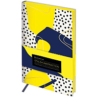 Ежедневник недатированный, А5, 136л., кожзам, Greenwich Line "Vision. Stylish abstraction", тон. блок, цветной срез фото Ежедневник недатированный, А5, 136л., кожзам, Greenwich Line "Vision. Stylish abstraction", тон. блок, цветной срез