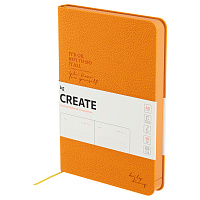 Ежедневник недатированный, А5, 136л., твердый переплет, кожзам, BG "Create. Orange", оранжевый, цветной срез фото Ежедневник недатированный, А5, 136л., твердый переплет, кожзам, BG "Create. Orange", оранжевый, цветной срез