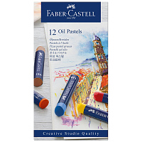 Пастель масляная Faber-Castell Oil Pastels круглая 12 цветов фото Пастель масляная Faber-Castell Oil Pastels круглая 12 цветов