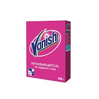 Пятновыводитель Vanish, порошок, для цветных тканей, 500г фото Пятновыводитель Vanish, порошок, для цветных тканей, 500г
