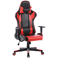 Кресло игровое Helmi HL-G01 "Victory", искусственная кожа, черная/красная, 2 подушки фото Кресло игровое Helmi HL-G01 "Victory", искусственная кожа, черная/красная, 2 подушки