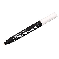 Маркер перманентный БЕЛЫЙ CENTROPEN, круглый наконечник, 2,5 мм, блистер, 8586, 5 8586 6000 фото Маркер перманентный БЕЛЫЙ CENTROPEN, круглый наконечник, 2,5 мм, блистер, 8586, 5 8586 6000