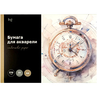 Папка для акварели 10л. А3, BG "Антикварные часы", 270г/м2 фото Папка для акварели 10л. А3, BG "Антикварные часы", 270г/м2