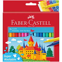 Фломастеры Faber-Castell Замок 36 цветов смываемые фото Фломастеры Faber-Castell Замок 36 цветов смываемые