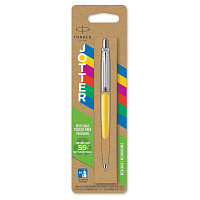 Ручка шариковая Parker Jotter Originals Yellow цвет чернил синий цвет корпуса серебристый/желтый (артикул производителя 2076056) фото Ручка шариковая Parker Jotter Originals Yellow цвет чернил синий цвет корпуса серебристый/желтый (артикул производителя 2076056)
